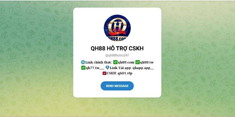 Liên hệ QH88 qua Telegram bảo mật và phản hồi nhanh